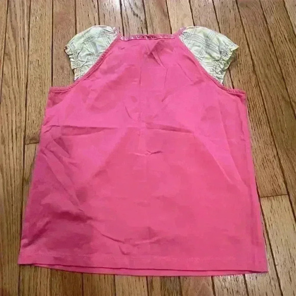 Hanna Andersson Girls' Pink Floral Embroidered Blouse Size 12 - Picture 7 of 8